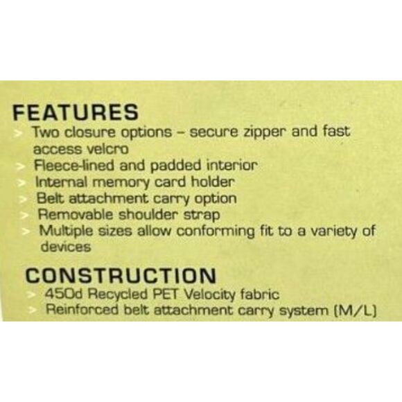 Mountainsmith Compact Camera Bag Case Cyber L Fleece Lined Retired Recycled NEW - Picture 4 of 4